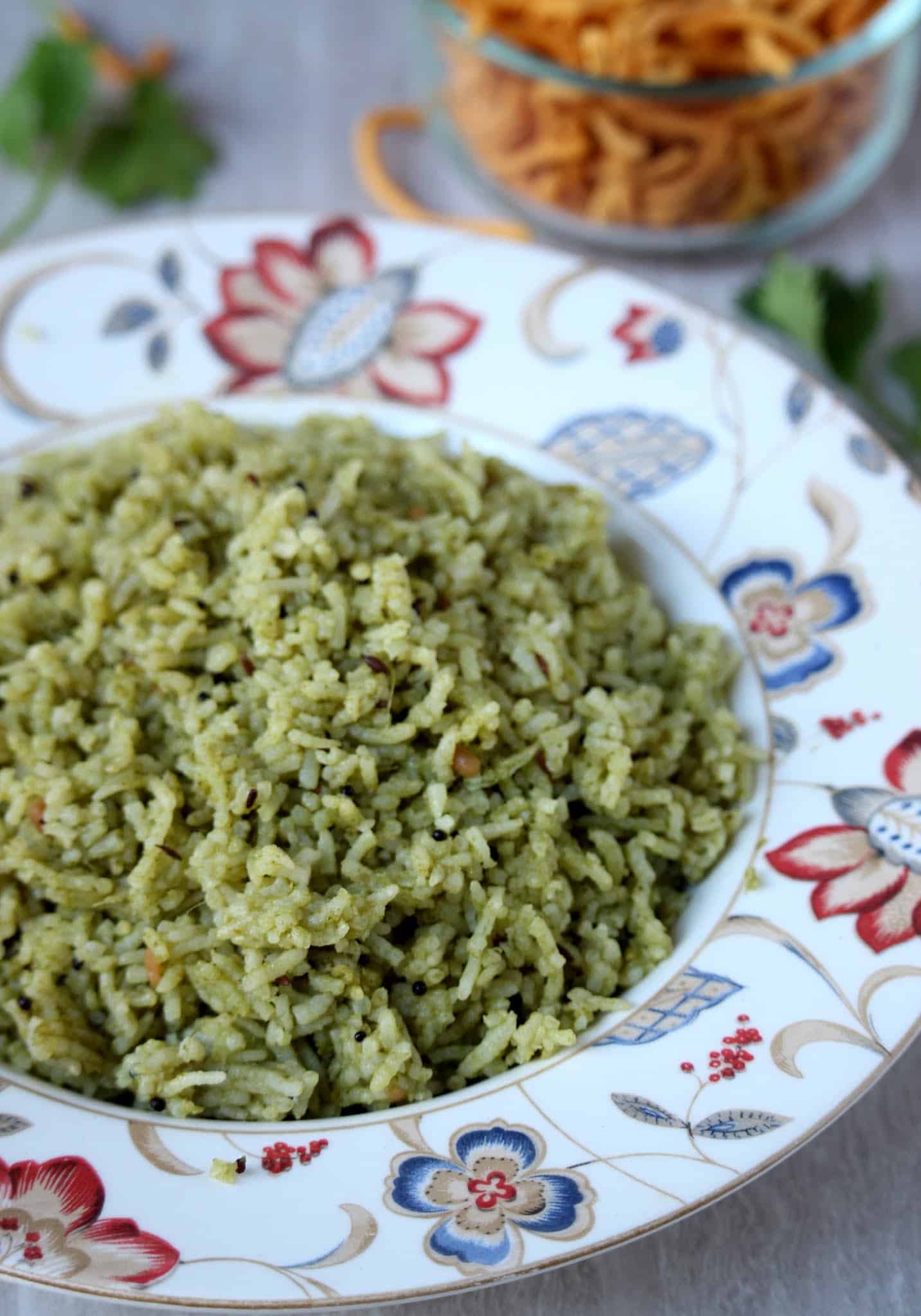 close up shot of green color rice