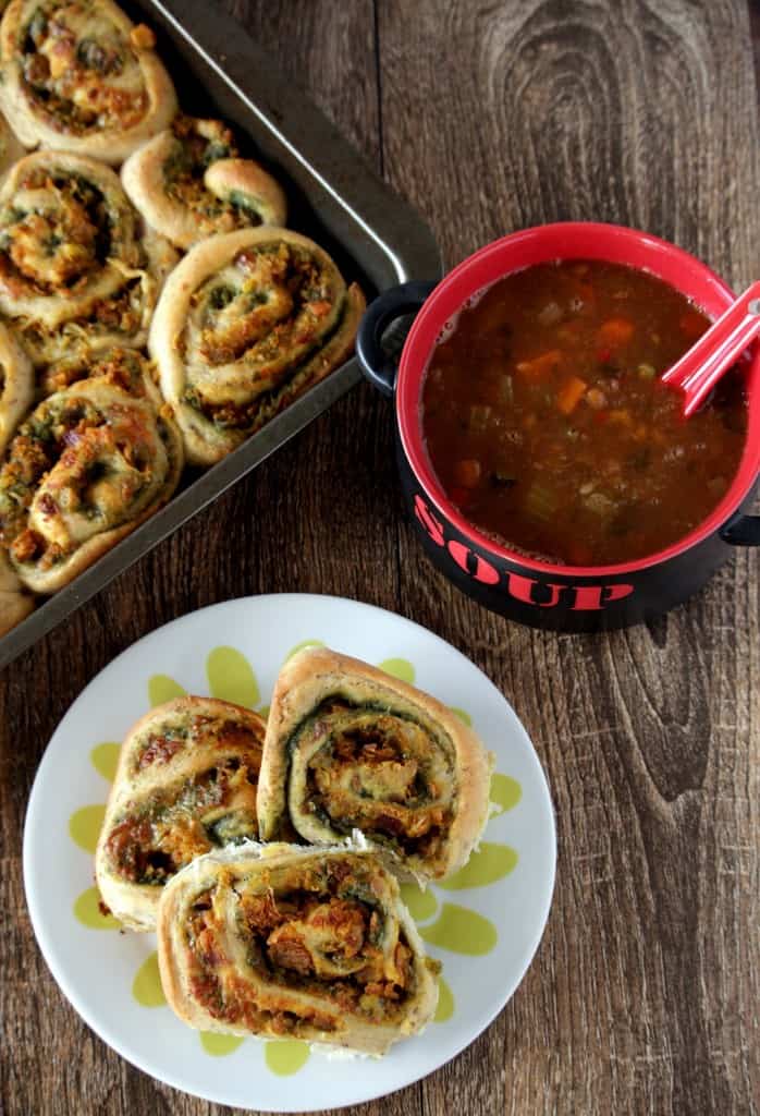 Pull-Apart Potato Stuffed Pinwheels 