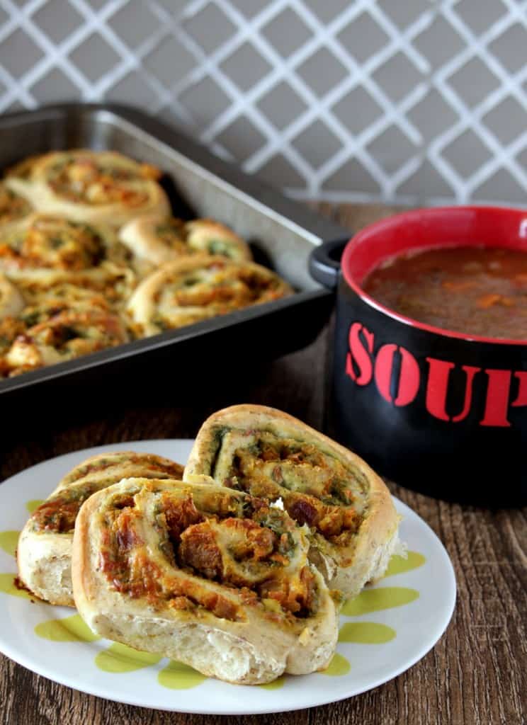 Pull-Apart Potato Stuffed Pinwheels 