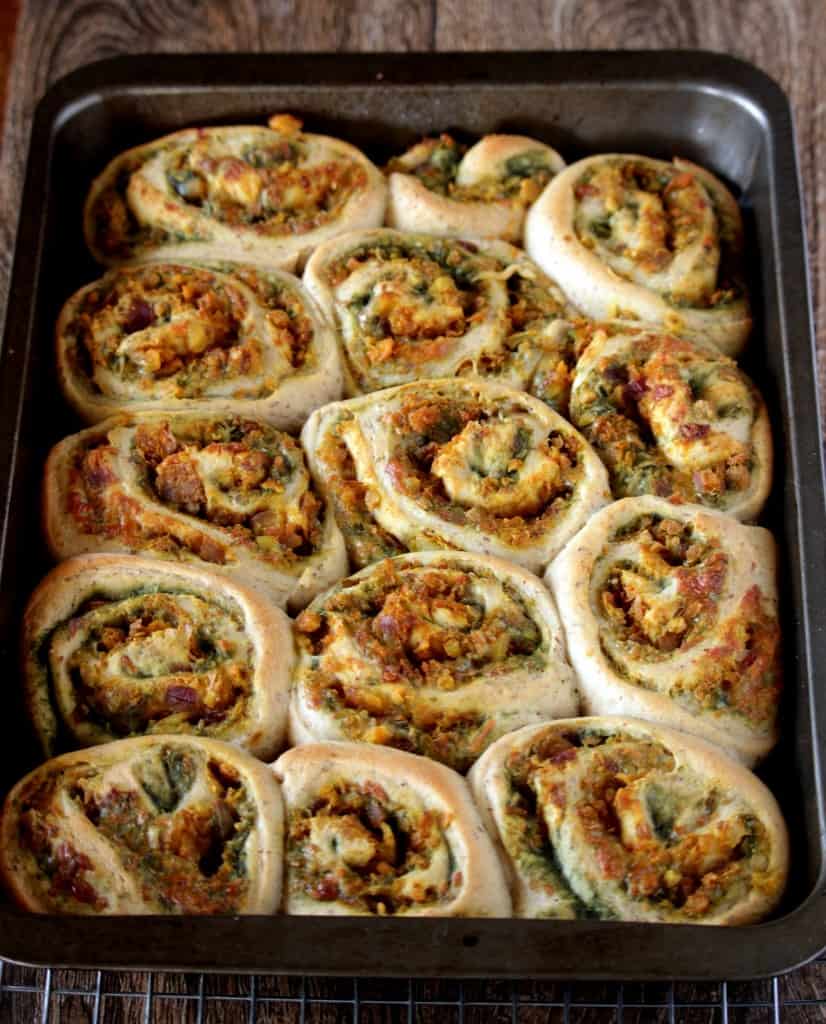 Pull-Apart Potato Stuffed Pinwheels 