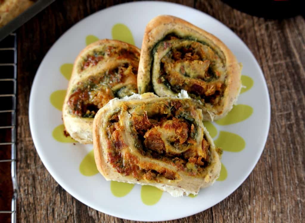 Pull-Apart Potato Stuffed Pinwheels 