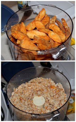 shredding potatoes in food processor