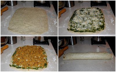 making stuffed pull apart roll