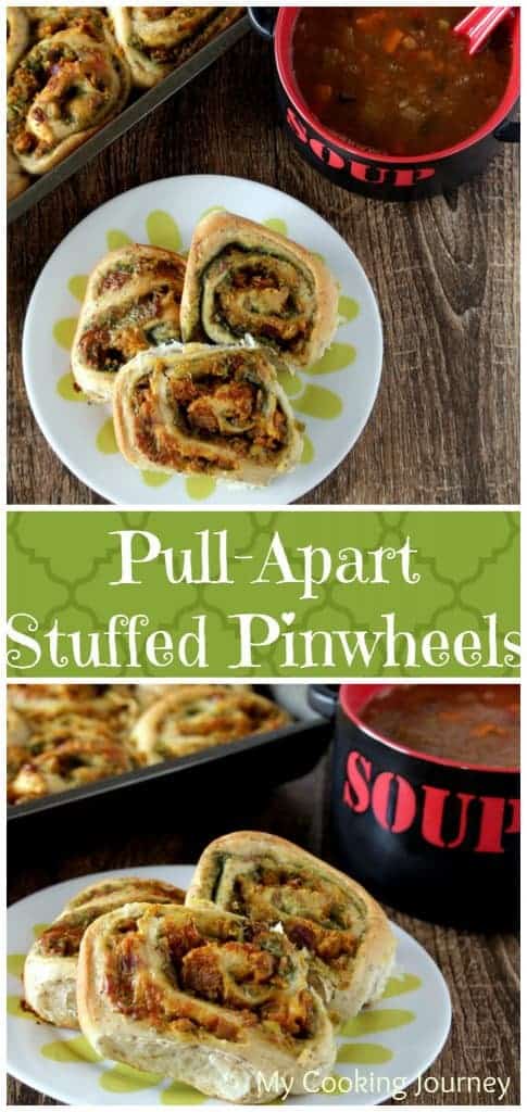 Pull-Apart Potato Stuffed Pinwheels 