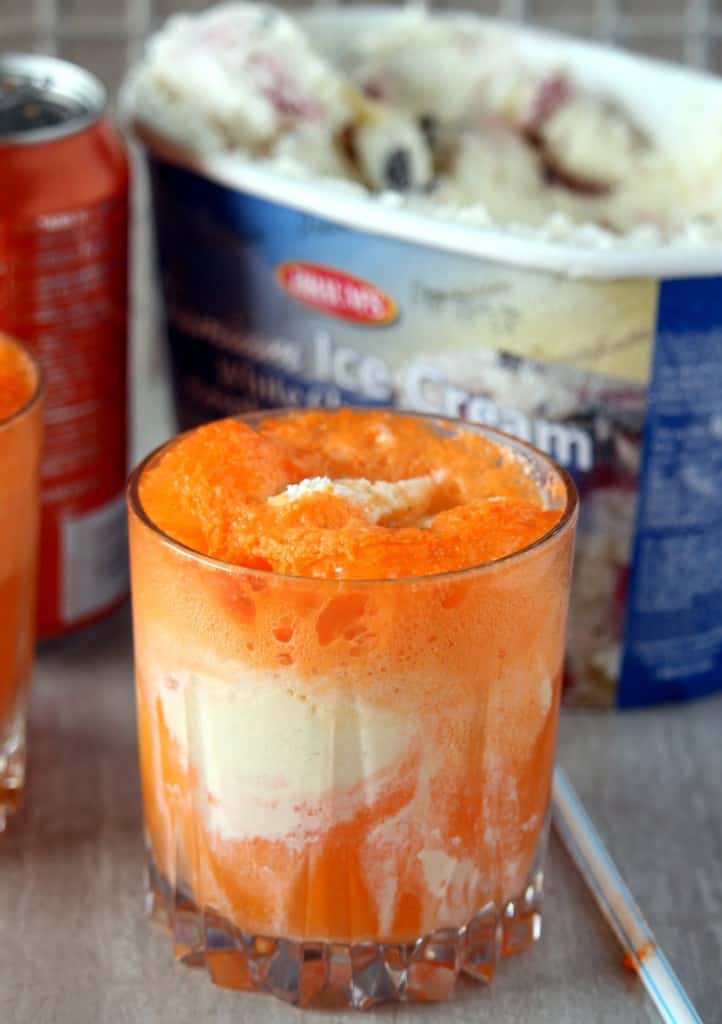 Orange Creamsicle Float in a Glass
