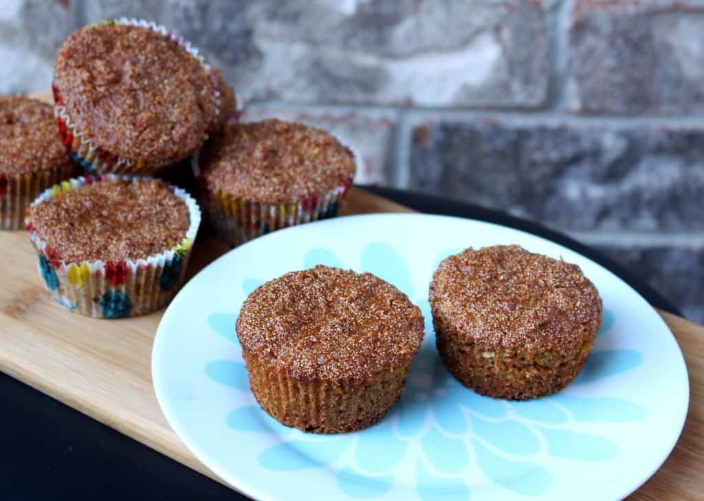 Jackfruit Semolina Muffins in a Plate with 2 muffins