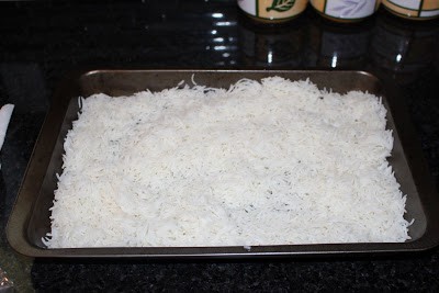 Rice in a dish