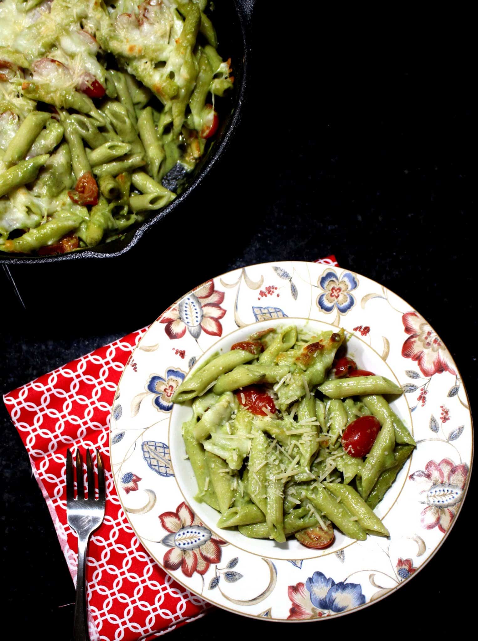 Creamy Pesto Baked Pasta – Baked Pasta with Pesto and Cherry Tomatoes Creamy Pesto Pasta Bake %%