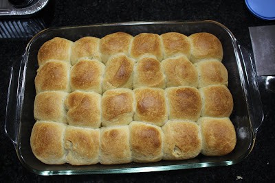 Hawaiian Buns is baked and cooling down.