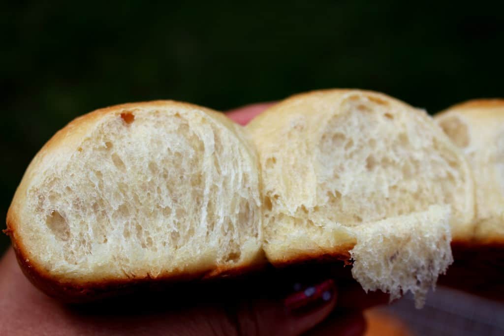 Soft baked Hawaiian Sweet Rolls.