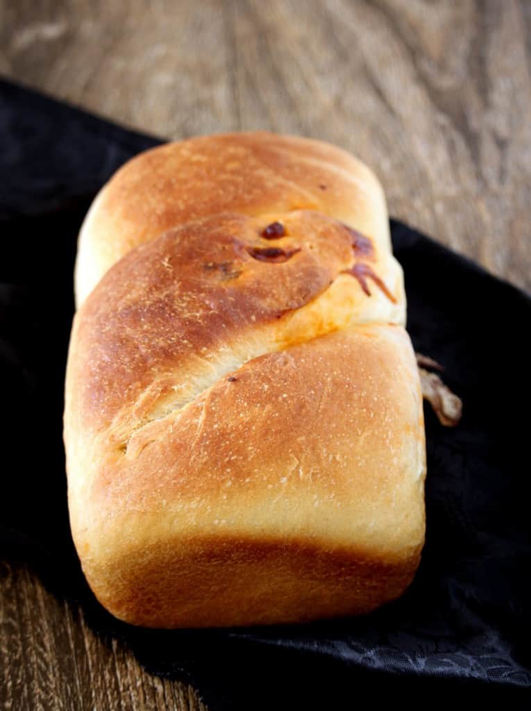 Pizza Swirl Bread in a tray