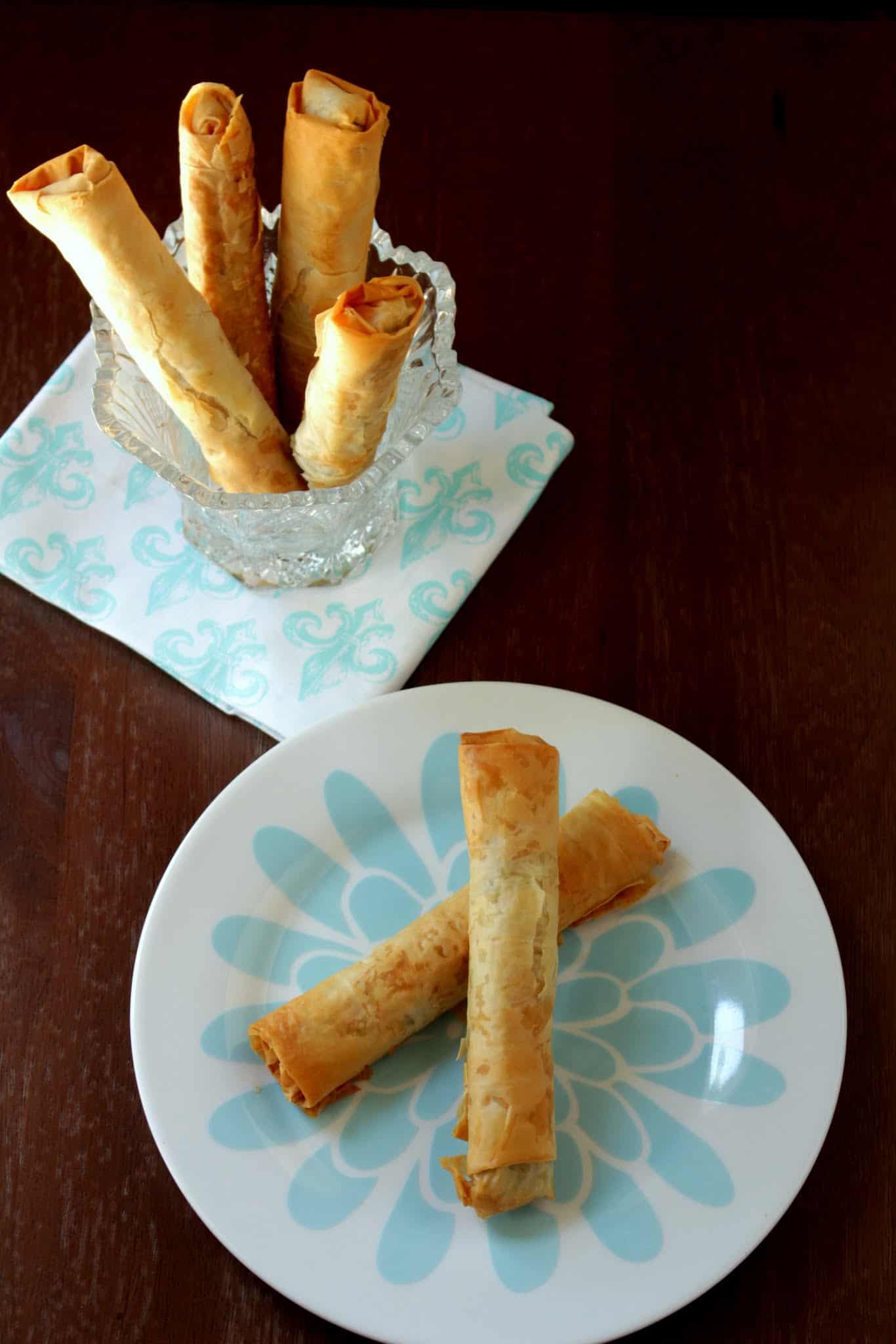 Turkish Cigar Pastry – Savory Spinach & Feta Cigars Turkish Cigar Pastries %%