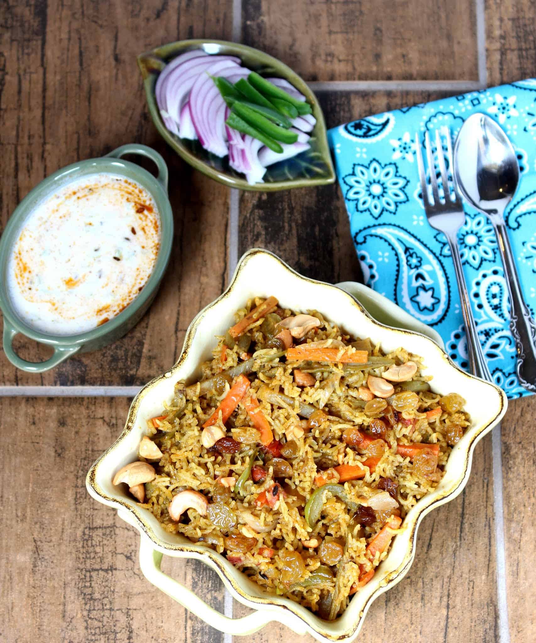 Vegetable Biriyani – Easy One Pot Vegetable Biriyani Vegetable Biriyani