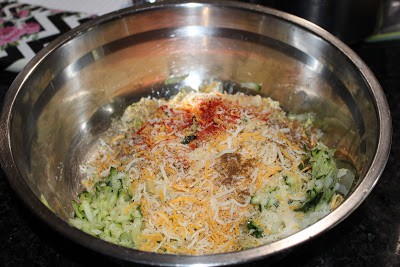 ingredients in bowl to make tater tots