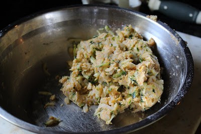 dough for zucchini potato tots