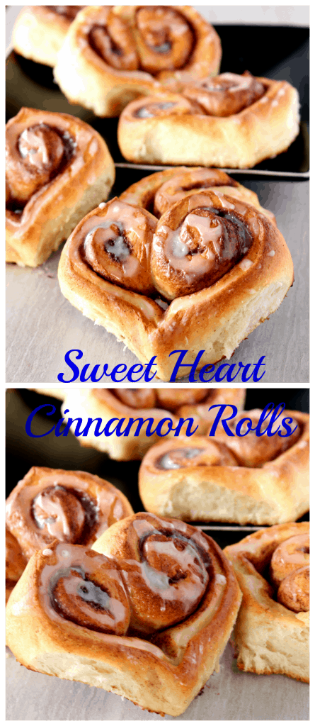 Heart Shaped Cinnamon Rolls – Sweet Heart Cinnamon Rolls – Egg Less ...