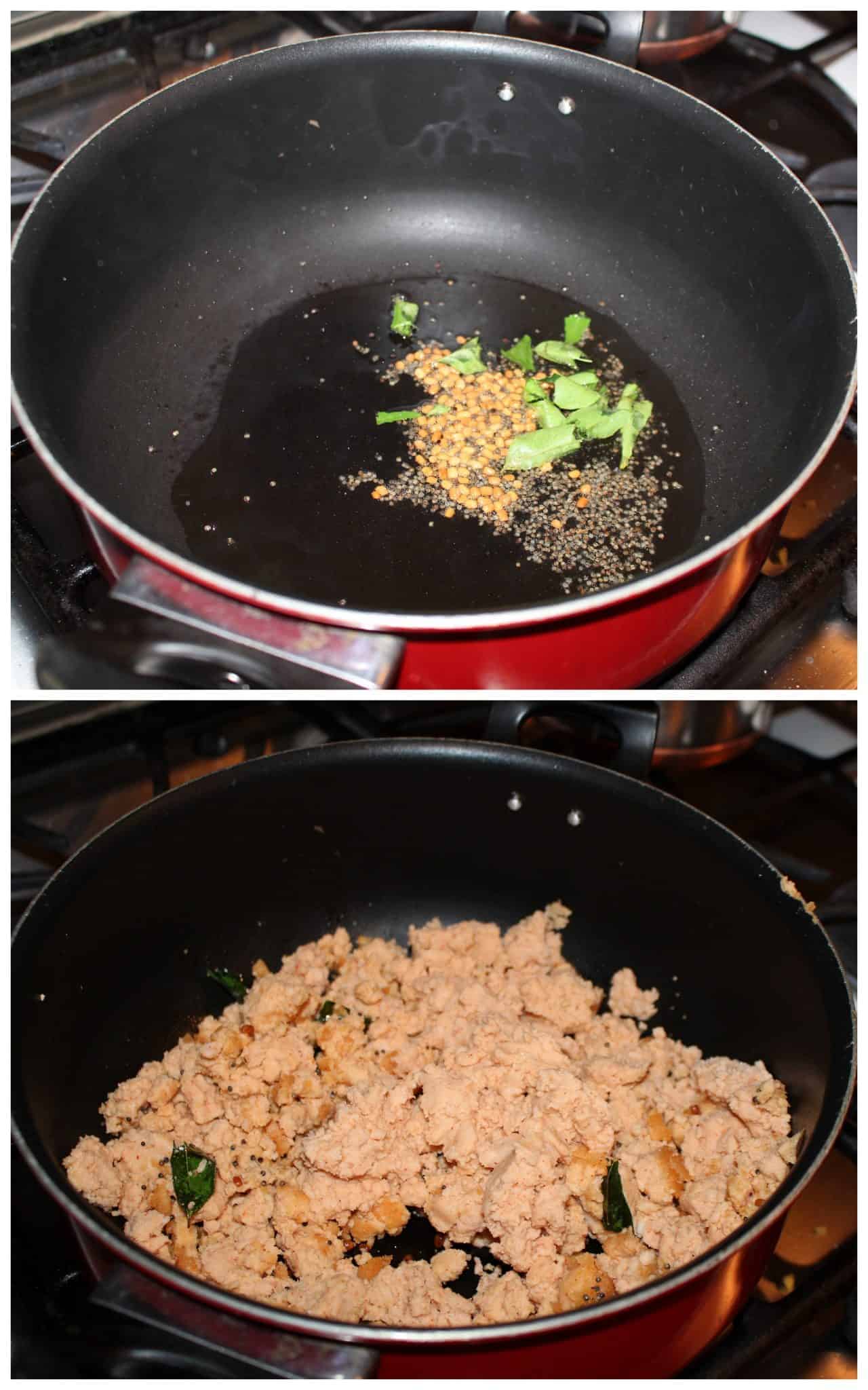 Cooking the Ingredients in a Pan