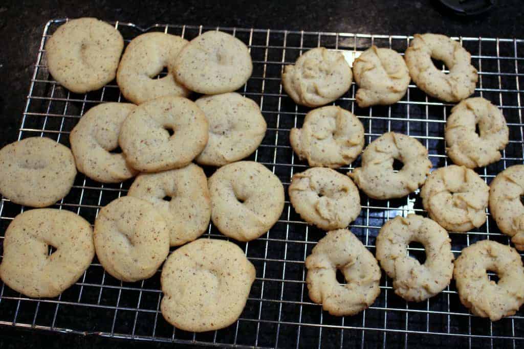Baked Cookies in rack