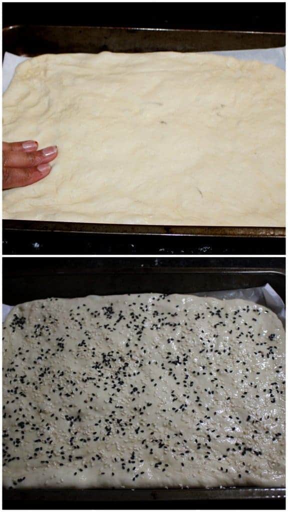 Shaping the flatbread