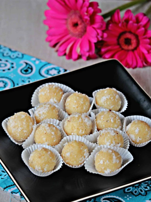 Coconut Ladoo - My Cooking Journey