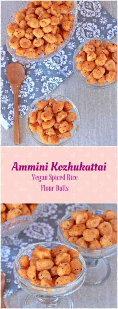 Ammini Kozhukattai | Vegan Spiced Rice Flour Balls
