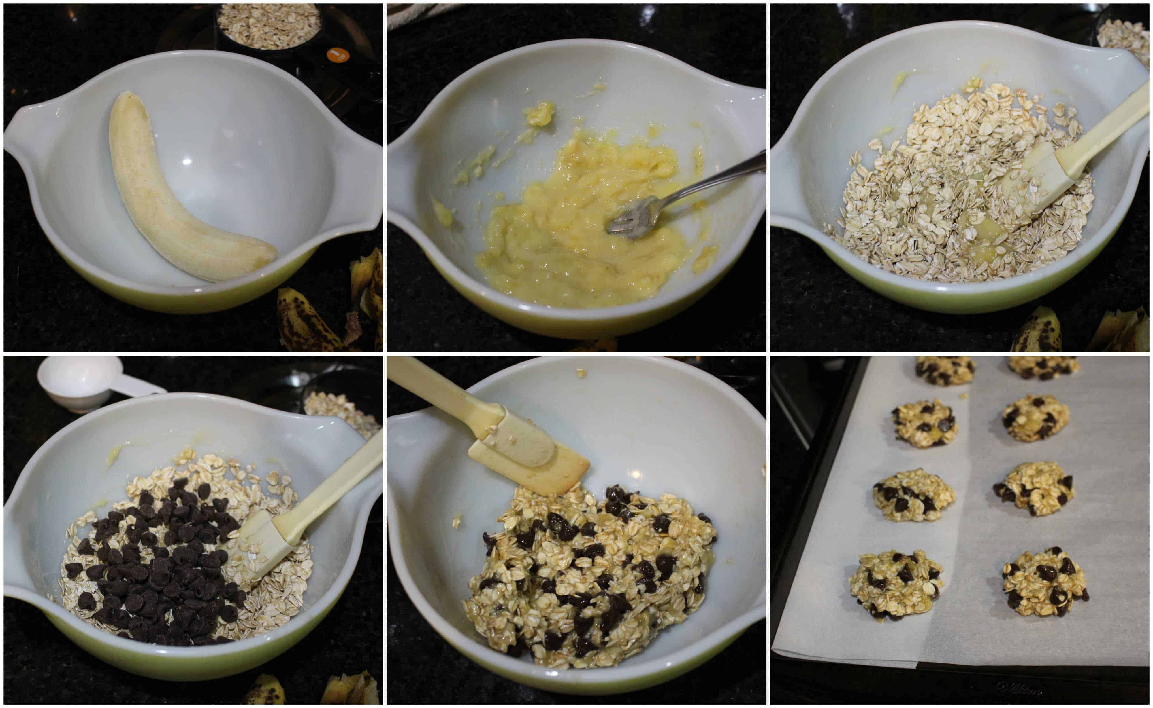 Process shots to make Cookies