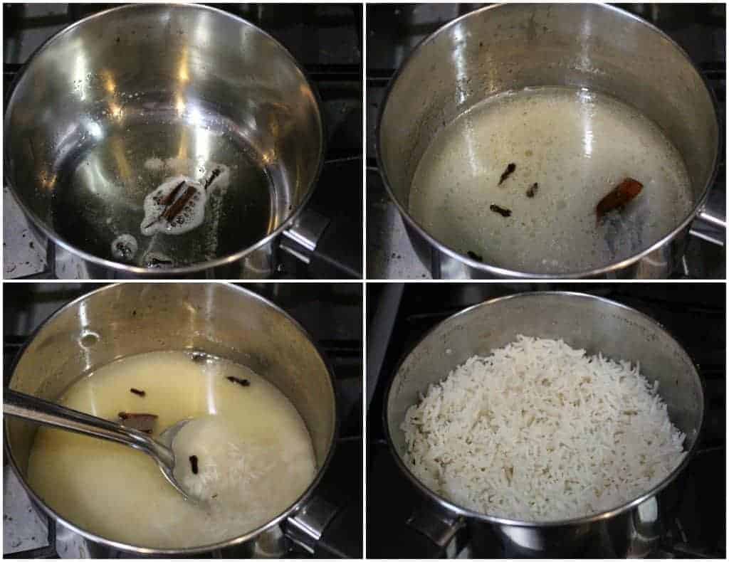 Process shots to cook Rice