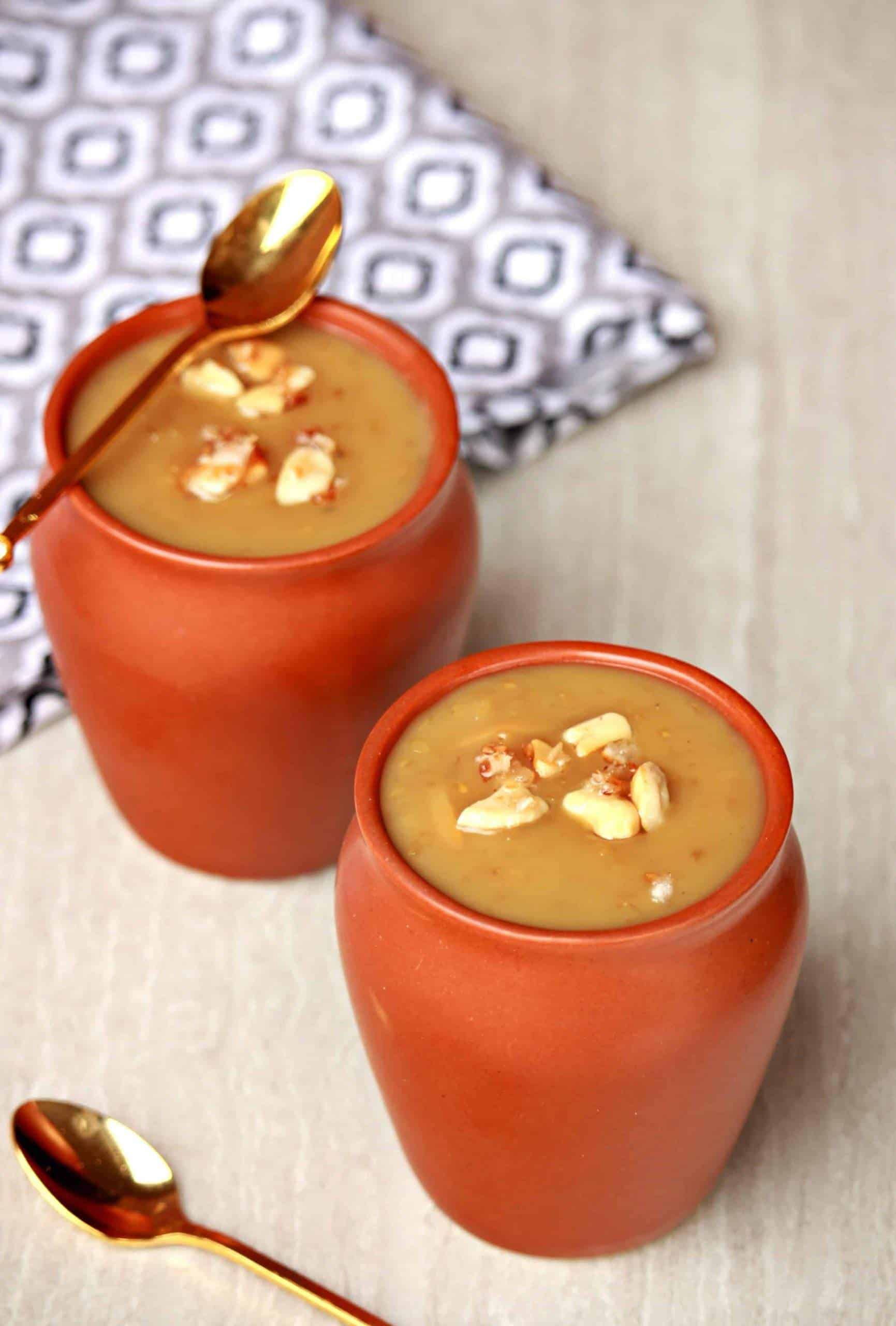 Oatmeal Payasam in a mud cup