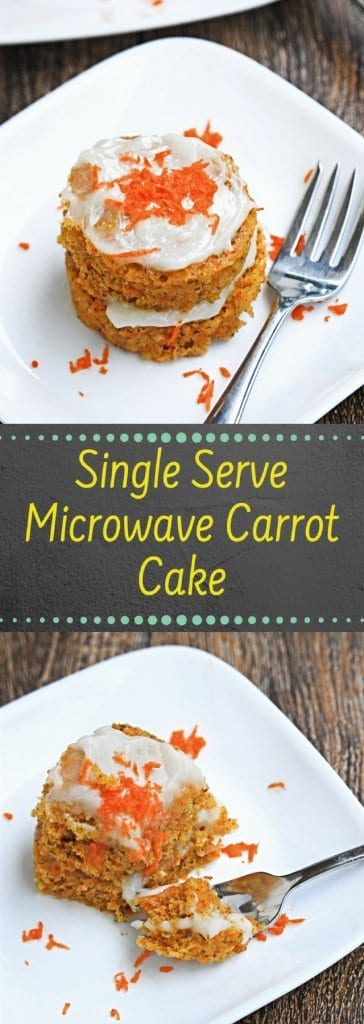 Single Serve Microwave Carrot Cake