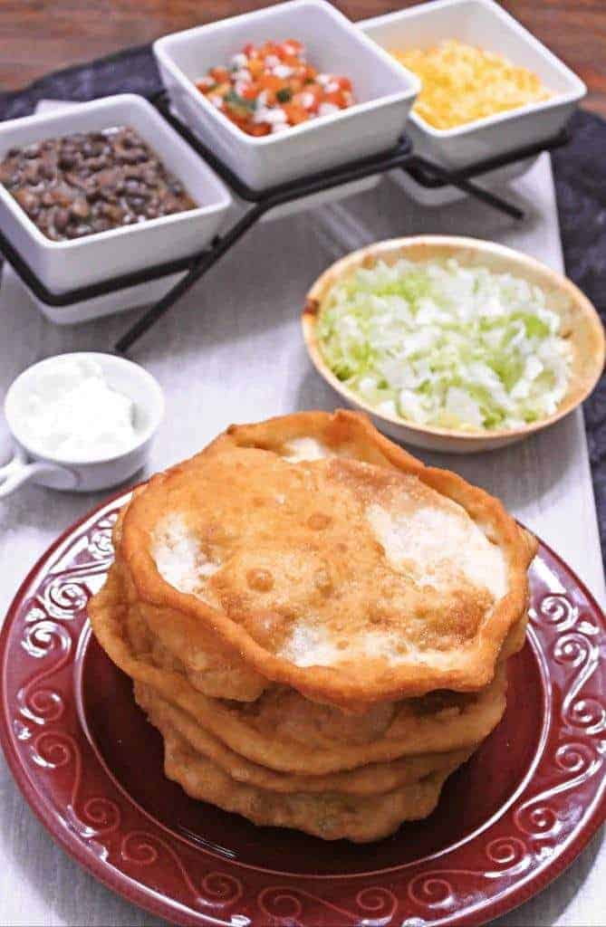 Indian Fry Bread | Navajo Taco with Indian Fry Bread