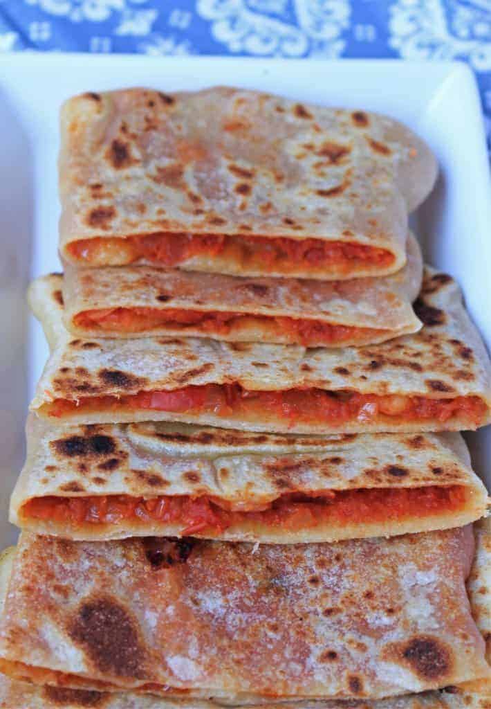 Algerian Crepes stacked one over other