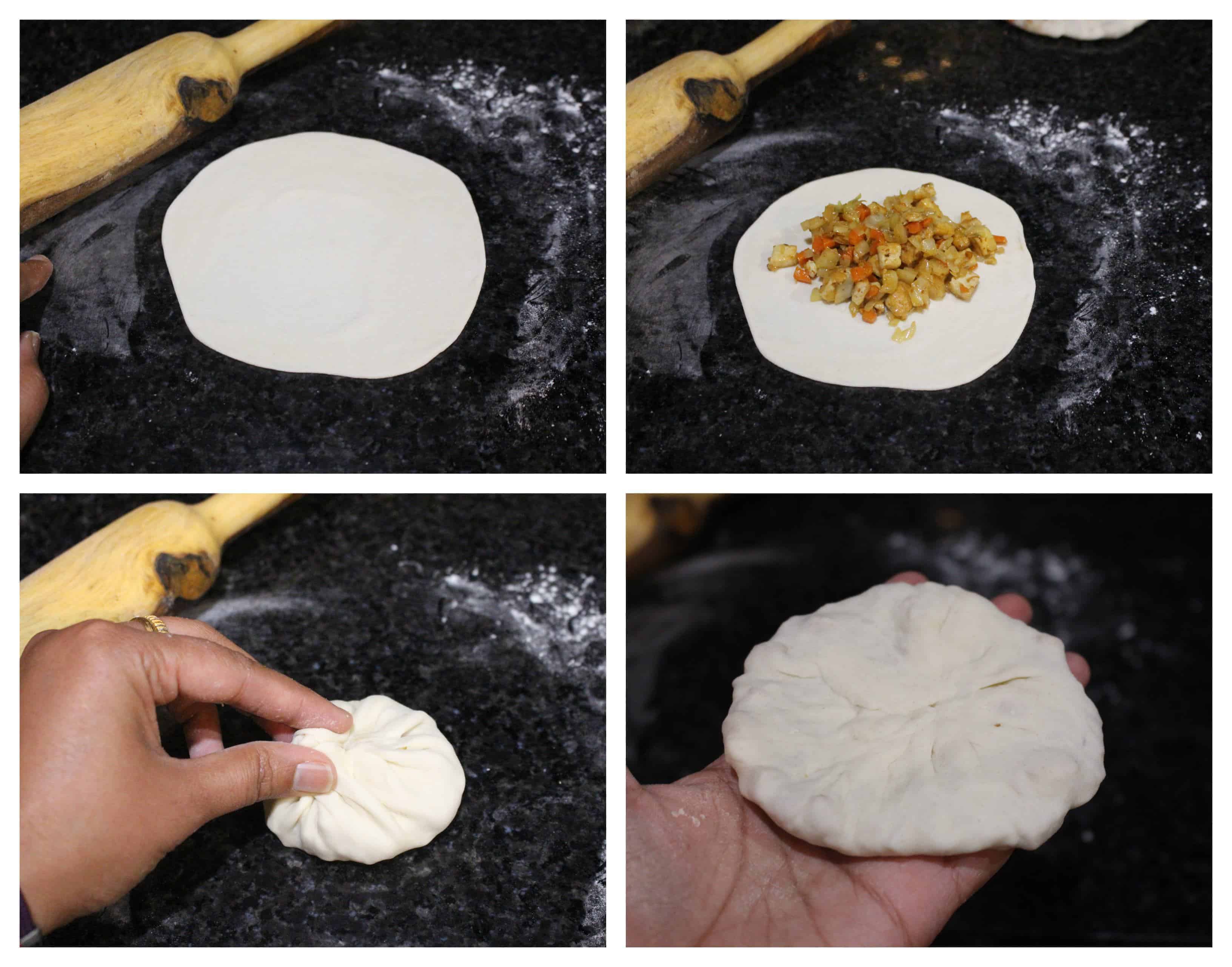 Shaping the pancake 