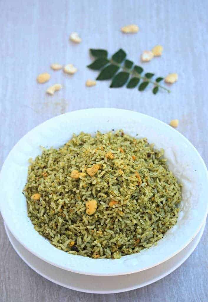 Karuveppilai Sadam | Spiced Curry Leaves Rice