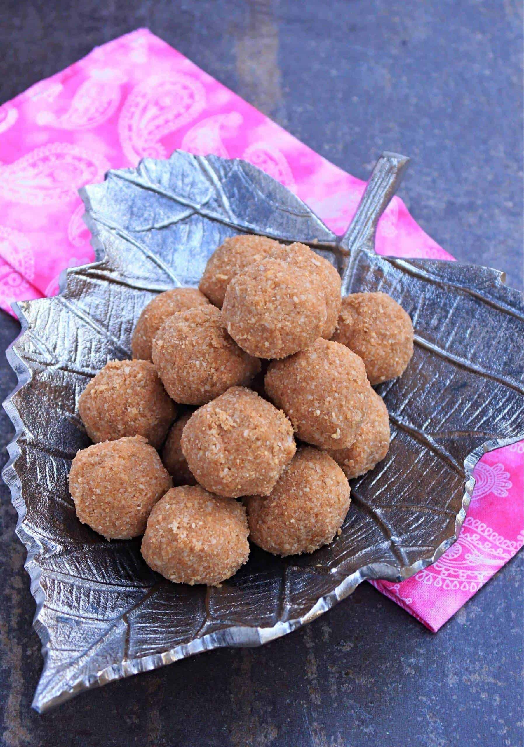 Kerala Style Cashew Rice Ball Final product