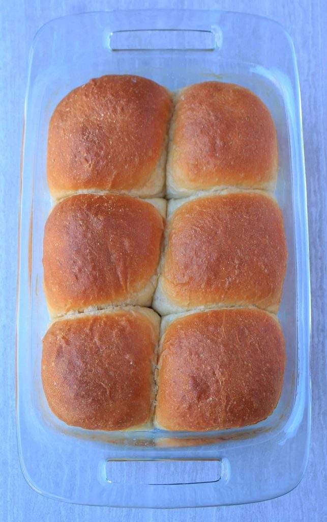 Lolo Buns in a glass baking tray
