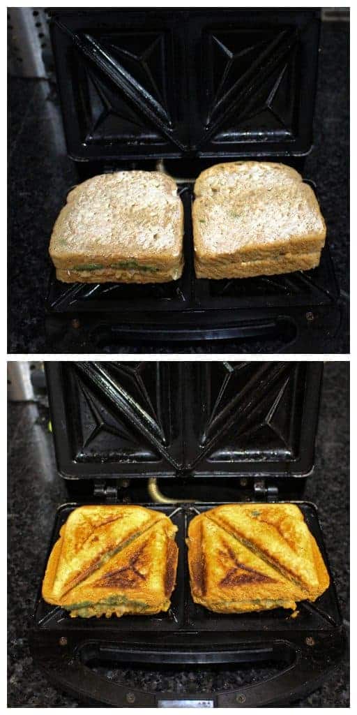 How to toast potato sandwich