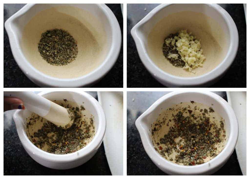 Mixing herbs