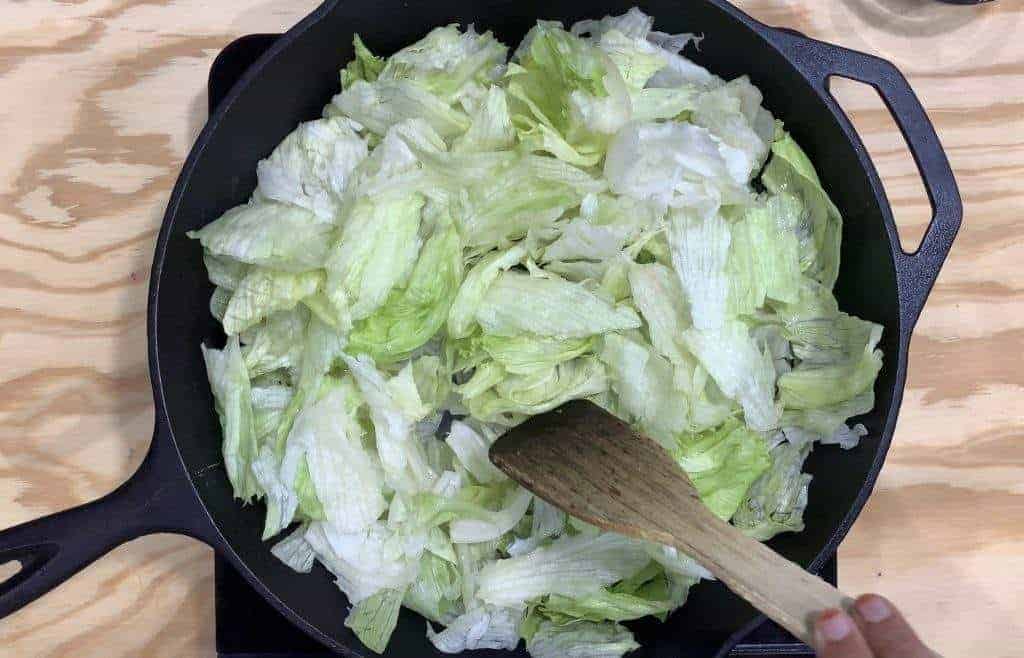 grilled iceberg lettuce