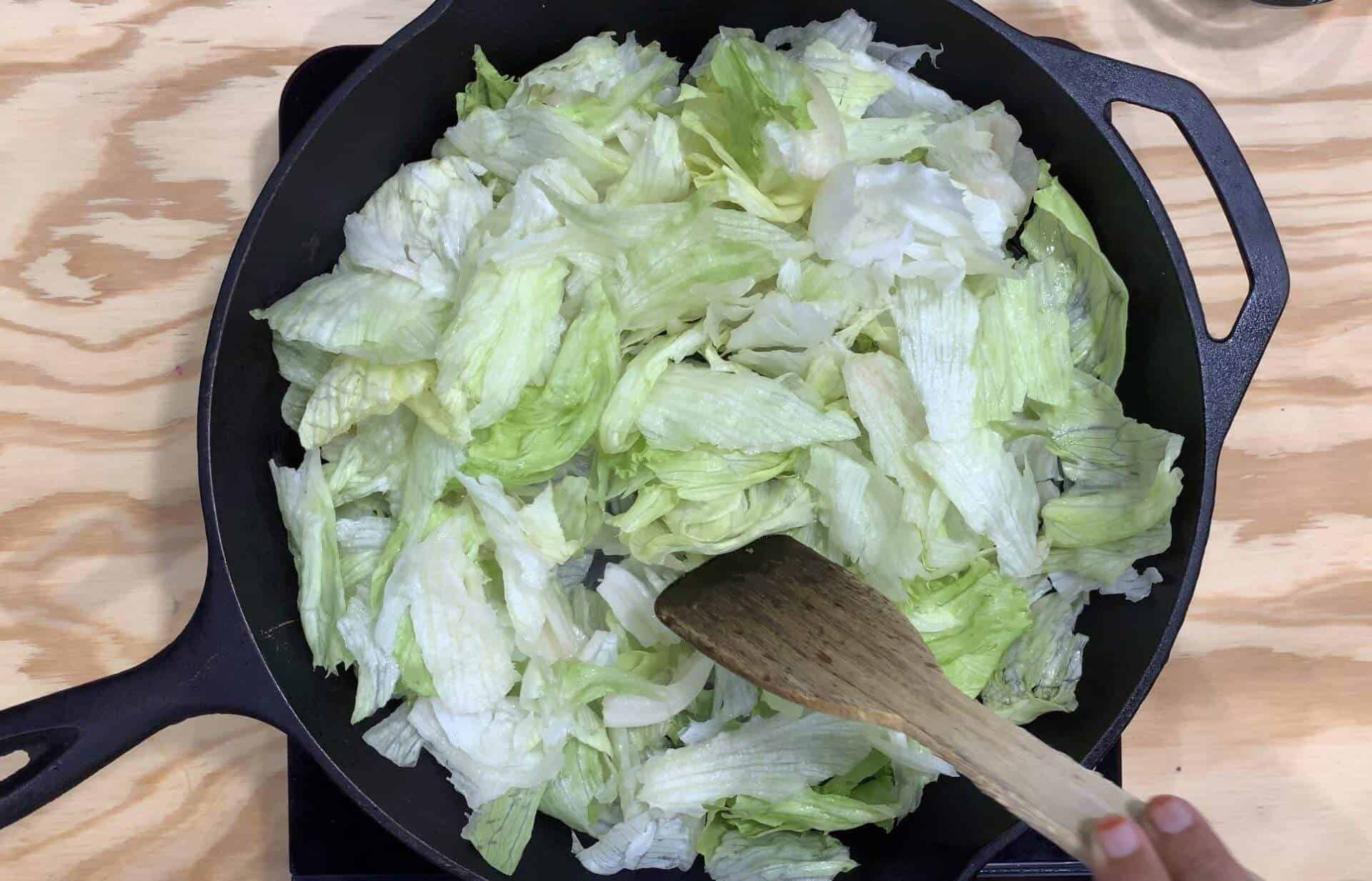 Cooking Iceberg lettuce