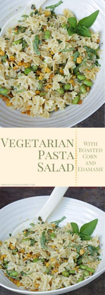 Pinterest Image for Vegetarian Pasta Salad
