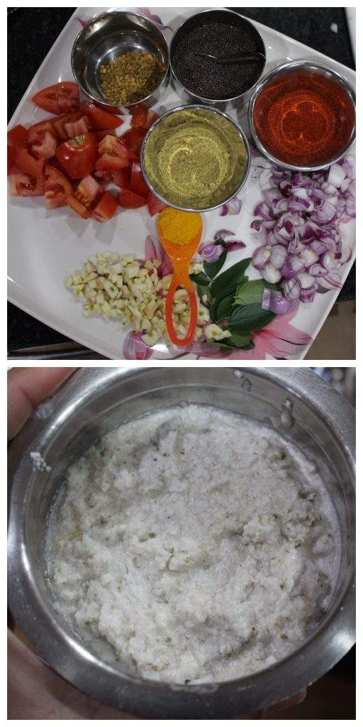 Ingredients to make Chettinad Kara Kuzhambu