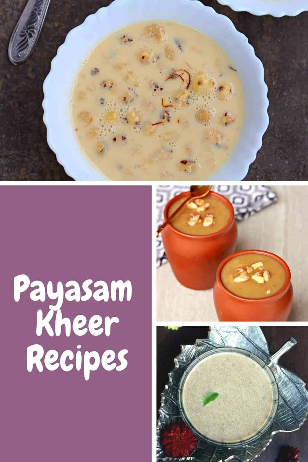 Different payasam recipes for Navaratri