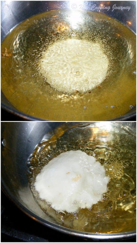 Frying the Paniyaram