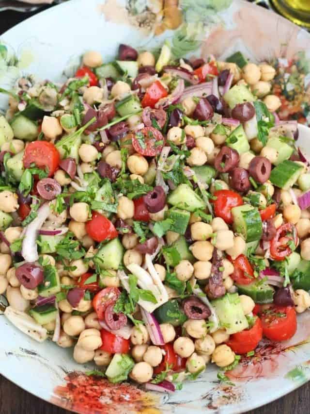 Mediterranean Chickpea Salad My Cooking Journey 7751