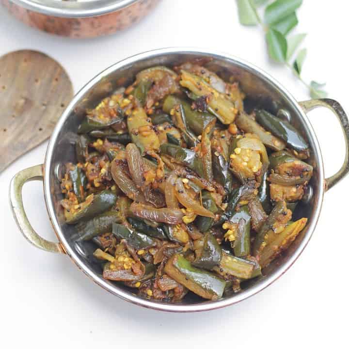Featured image for eggplant curry with onion.