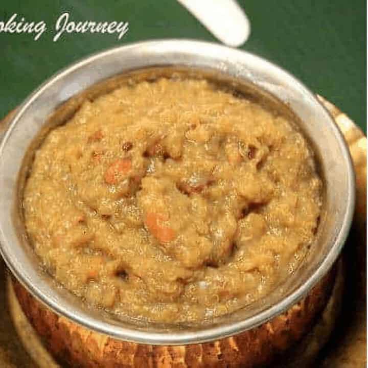 Quinoa Chakkara Pongal in a bowl - Feature Image