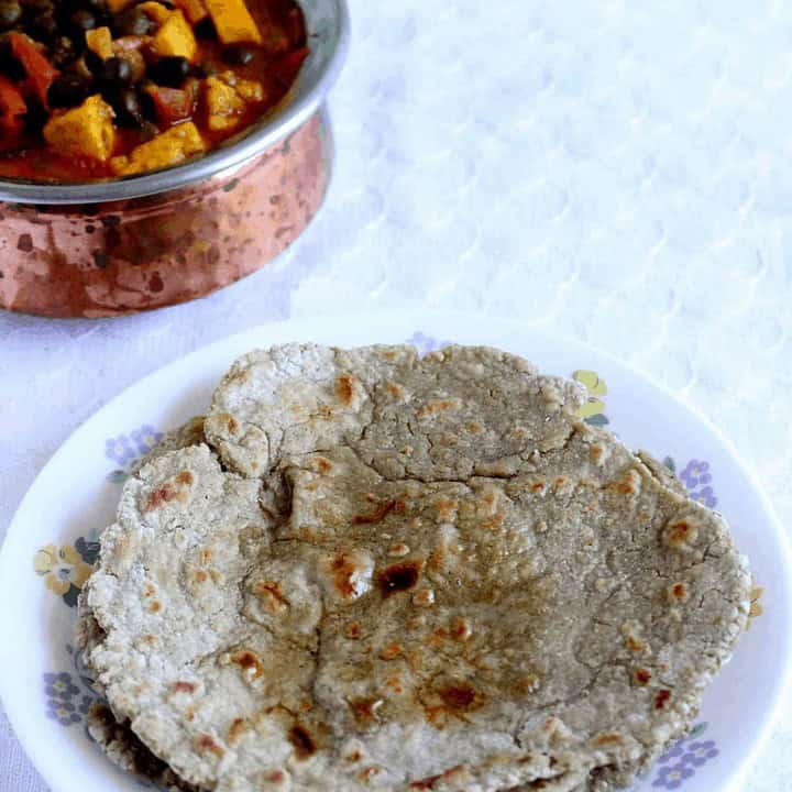 Haryana Bajra Roti with a subzi on side - Feature Image